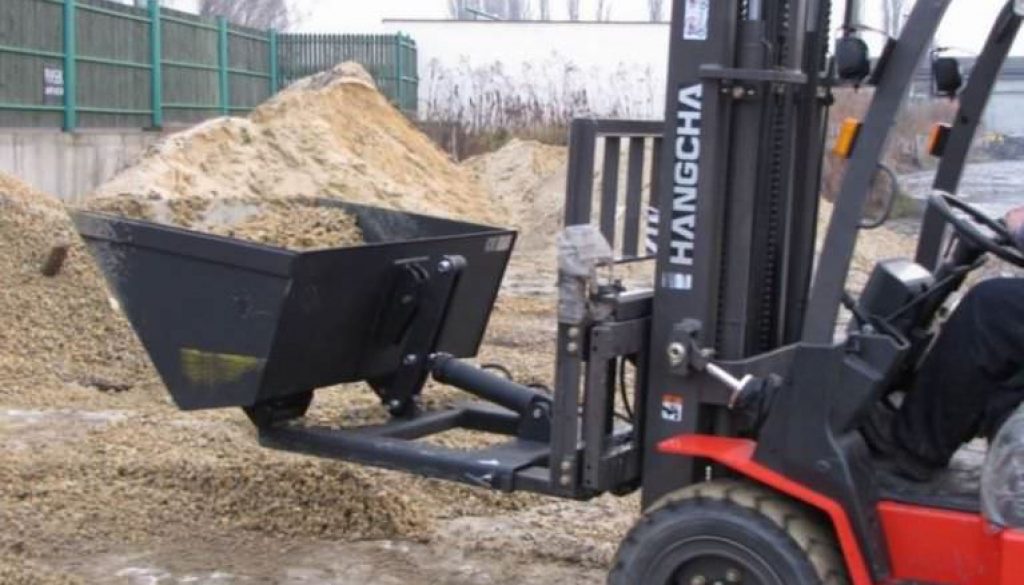 Łyżka hydrauliczna na widły do wózka widłowego Łyżka hydrauliczna na widły do wózka widłowego